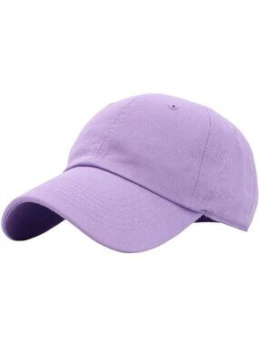 〽️Unisex Lavender Adjustable Low Crown Baseball Cap Classic Cotton Plain Dad Hat